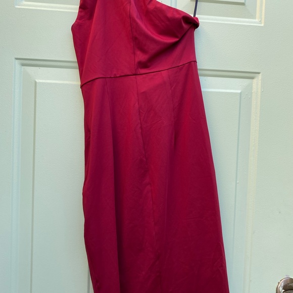 Zalalus Women's Sexy One Shoulder Bodycon Formal Summer  Dress red size small - Picture 4 of 7